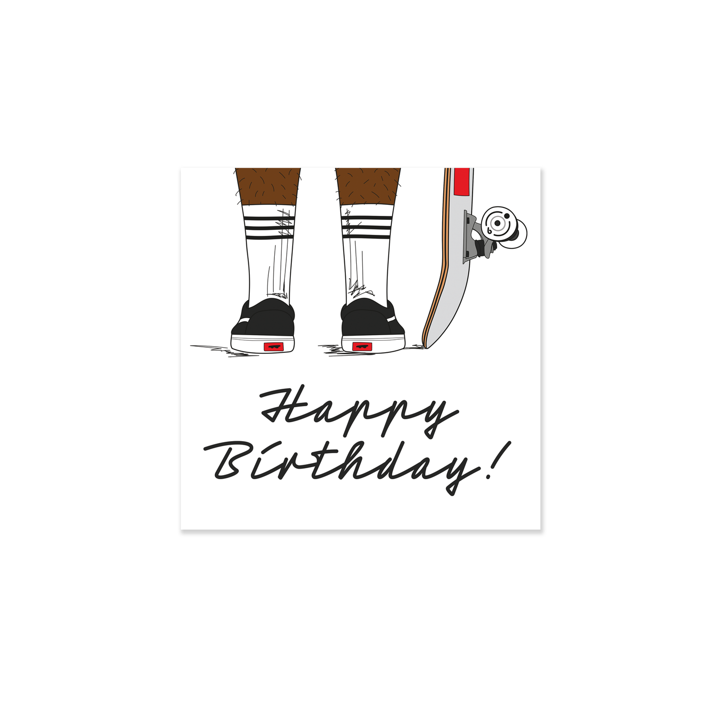 Skateboarding Birthday Card