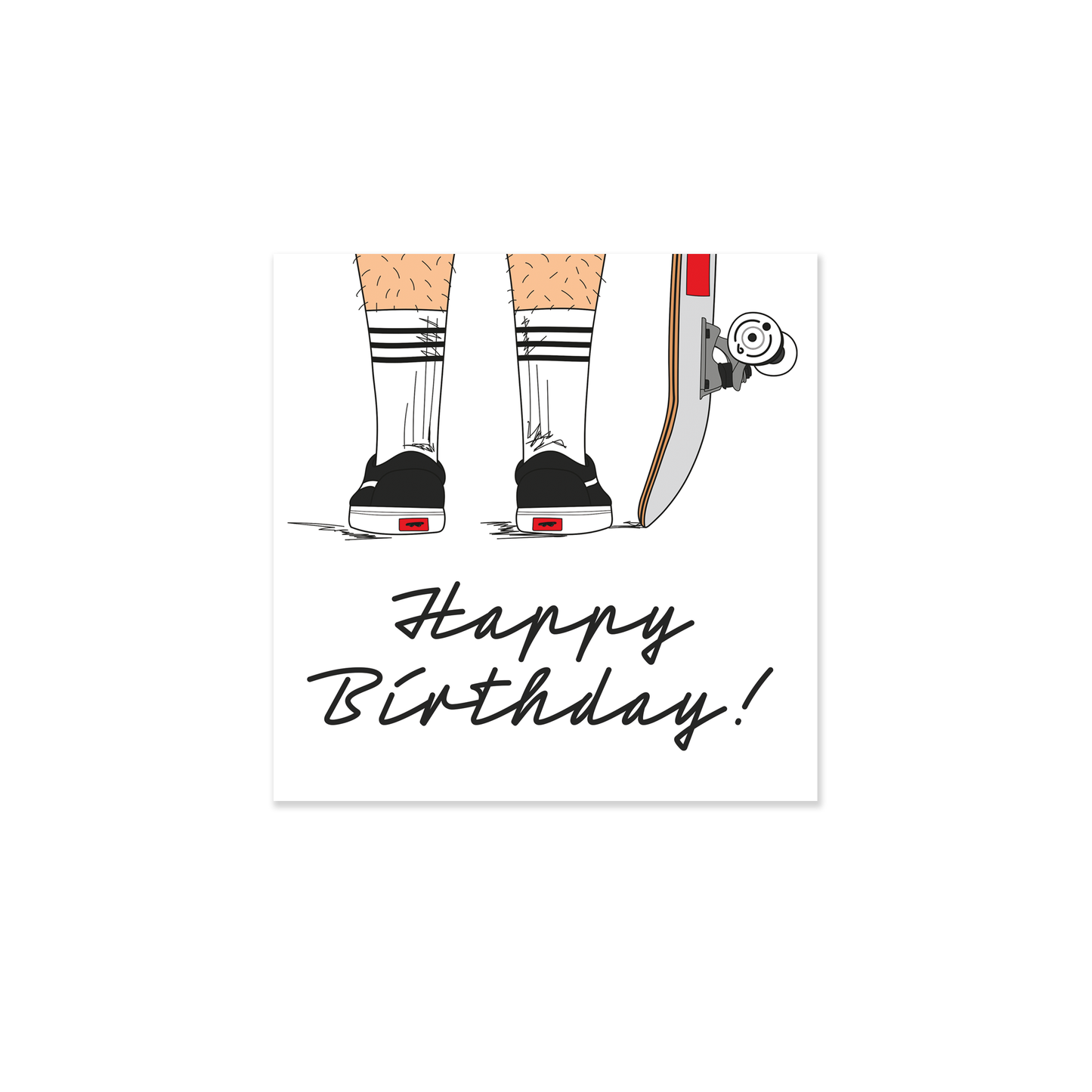 Skateboarding Birthday Card