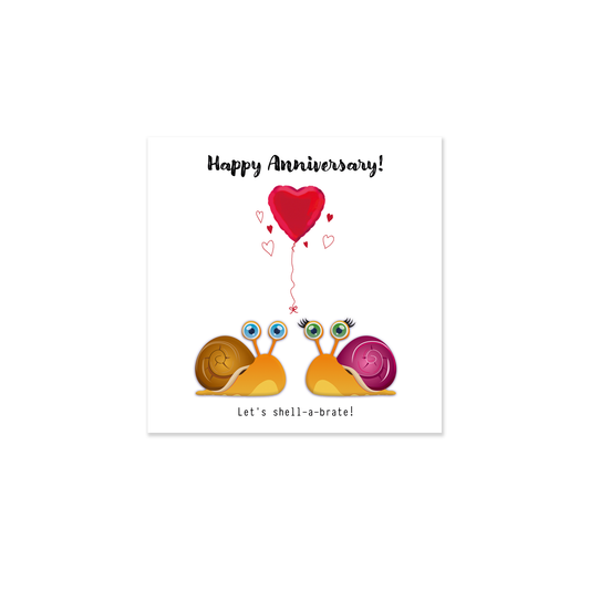 Snail Anniversary Card