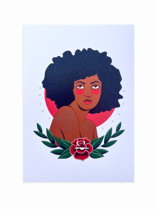 Black Girl Wall Art, Wall Decor