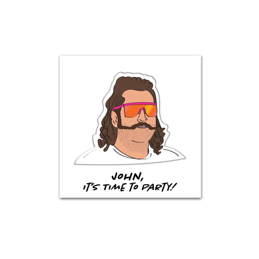 Mullet Birthday Card, Time to Party Personalised Card