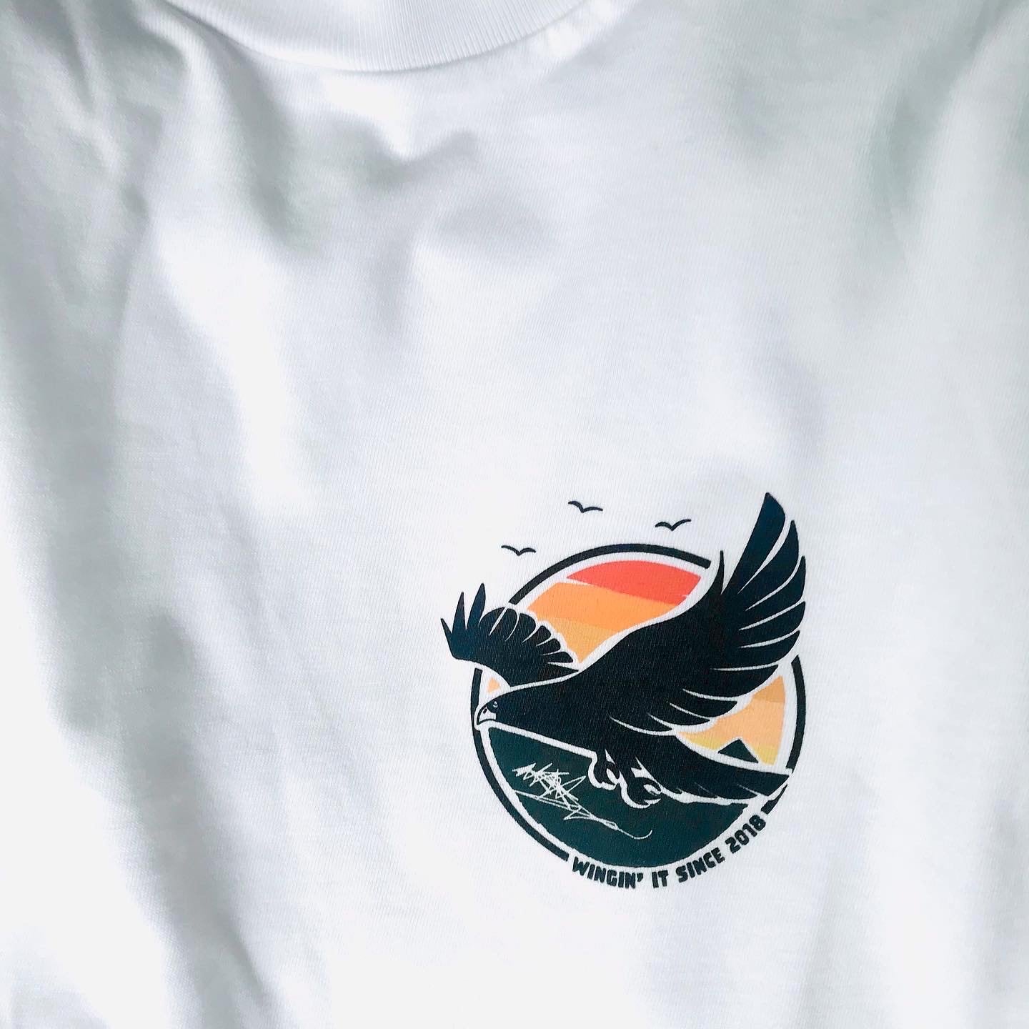 White Cotton Eagle T-shirt