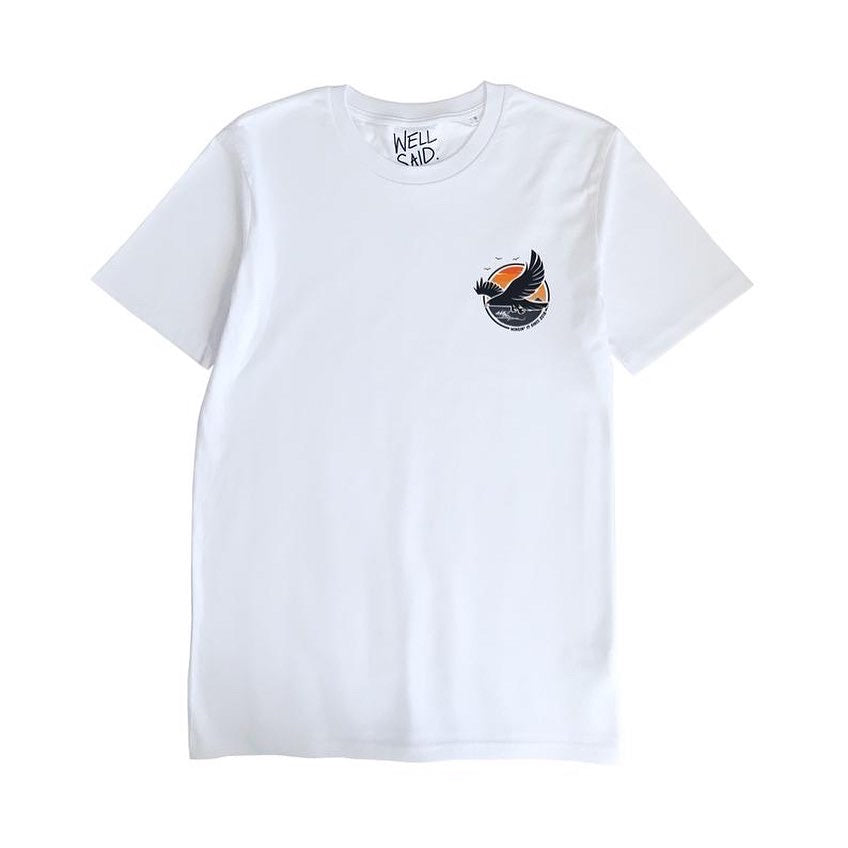 White Cotton Eagle T-shirt