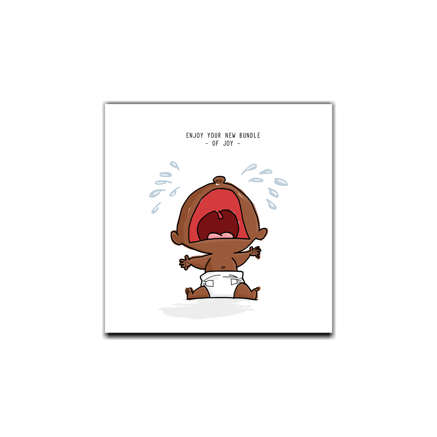 Crying Newborn Card