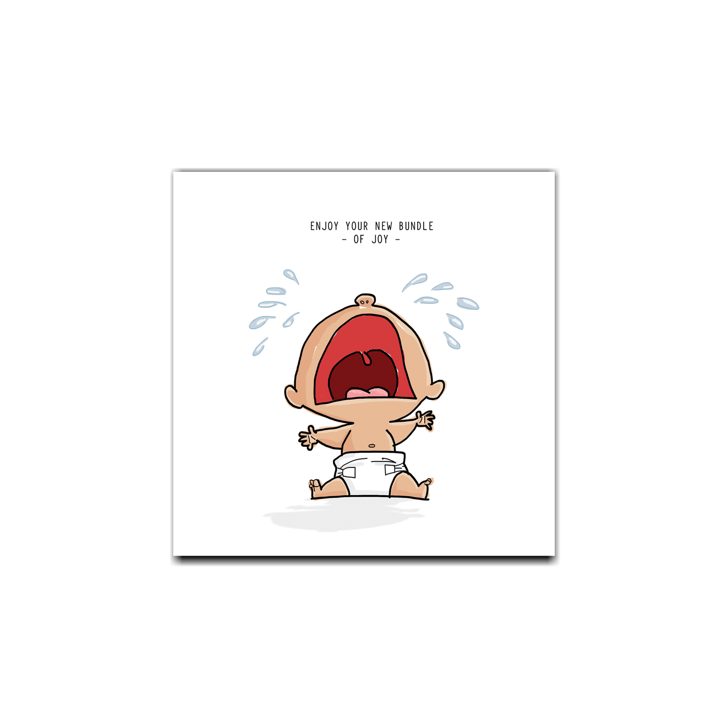 Crying Newborn Card