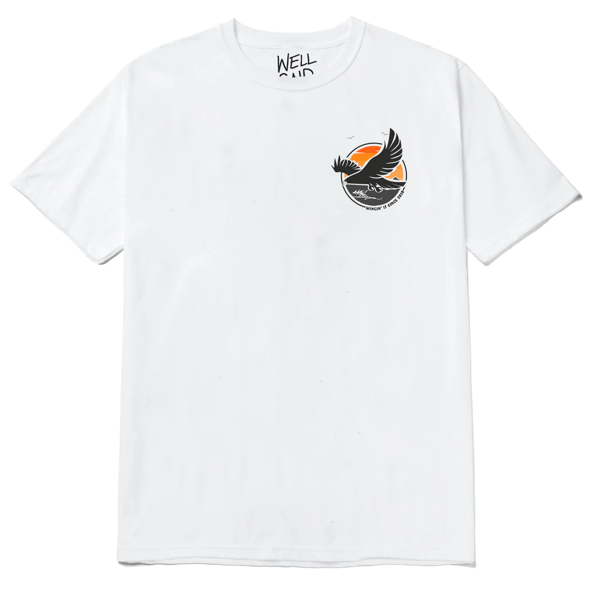 White Cotton Eagle T-shirt